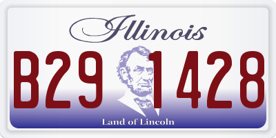 IL license plate B291428