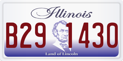 IL license plate B291430