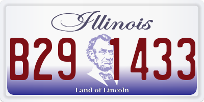 IL license plate B291433