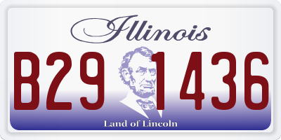IL license plate B291436