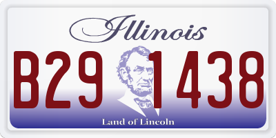 IL license plate B291438