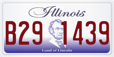 IL license plate B291439