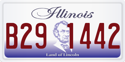 IL license plate B291442