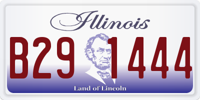 IL license plate B291444