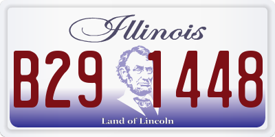 IL license plate B291448