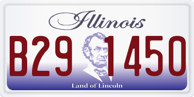 IL license plate B291450