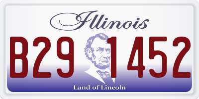 IL license plate B291452
