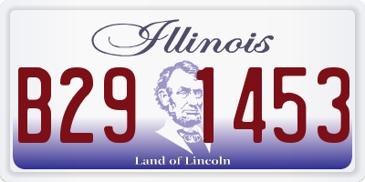 IL license plate B291453
