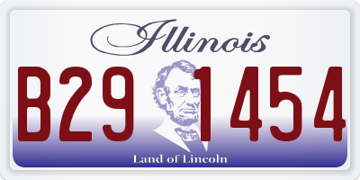IL license plate B291454