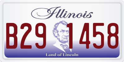IL license plate B291458