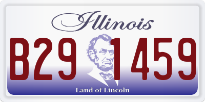 IL license plate B291459