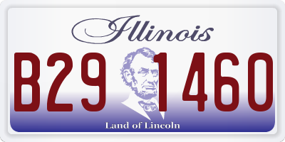 IL license plate B291460