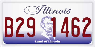 IL license plate B291462