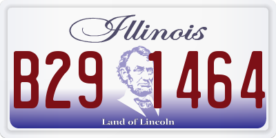 IL license plate B291464