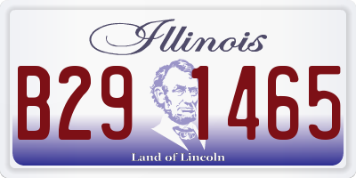 IL license plate B291465
