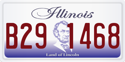 IL license plate B291468