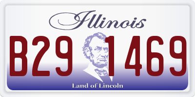 IL license plate B291469