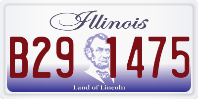 IL license plate B291475