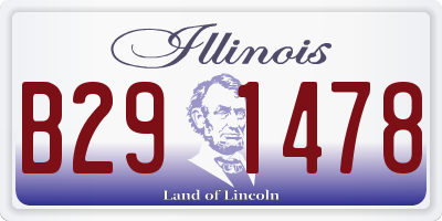 IL license plate B291478
