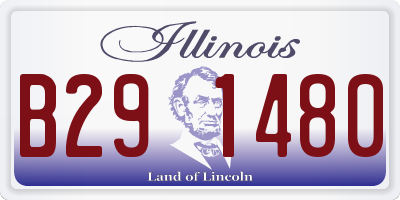 IL license plate B291480