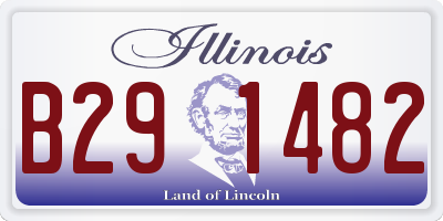 IL license plate B291482