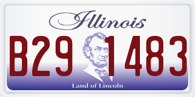 IL license plate B291483
