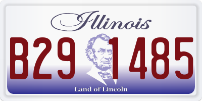 IL license plate B291485