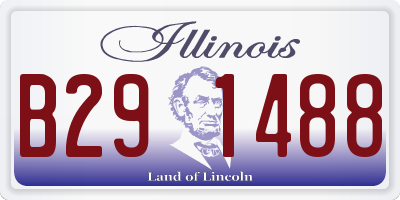 IL license plate B291488