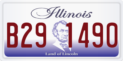 IL license plate B291490