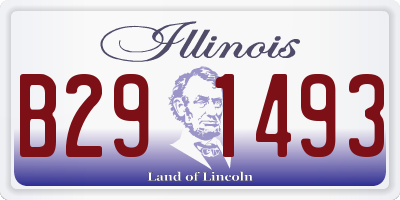 IL license plate B291493