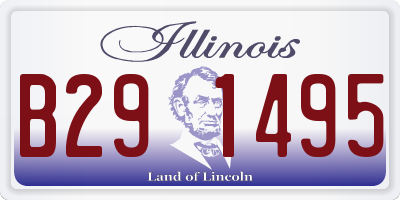 IL license plate B291495
