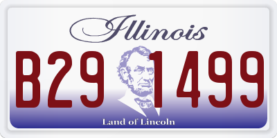 IL license plate B291499