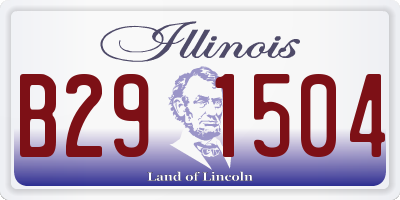 IL license plate B291504