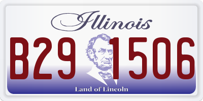IL license plate B291506