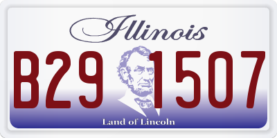 IL license plate B291507