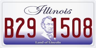 IL license plate B291508