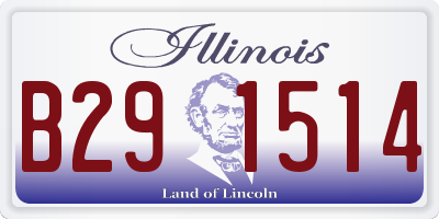 IL license plate B291514