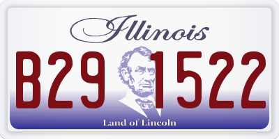 IL license plate B291522