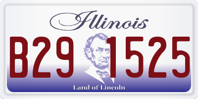 IL license plate B291525
