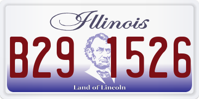 IL license plate B291526