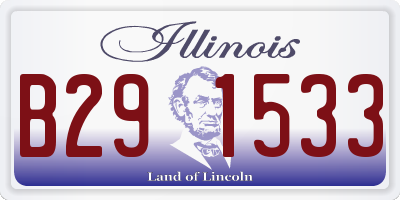 IL license plate B291533