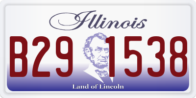 IL license plate B291538