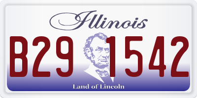 IL license plate B291542