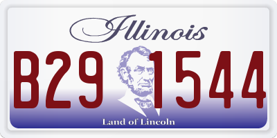 IL license plate B291544