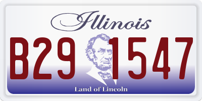 IL license plate B291547