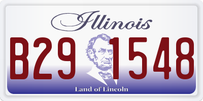 IL license plate B291548