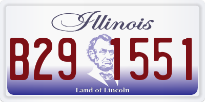 IL license plate B291551