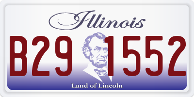 IL license plate B291552