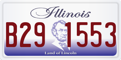 IL license plate B291553