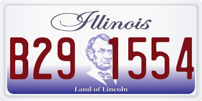 IL license plate B291554
